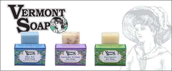 Various Soaps made by Vermont Soap USA