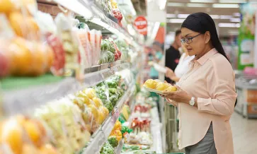 konsument shopping hållbart odlad
