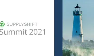 Supply Shift logo with lighthouse