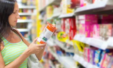 Woman in grocery isle