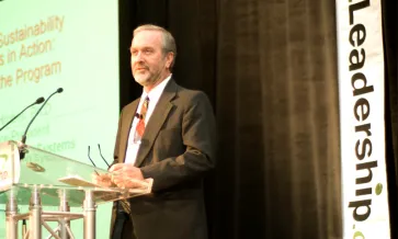 Man giving speech