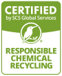 Logo für die Zertifizierung verantwortungsbewussten chemischen Recyclings